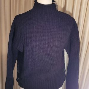 Madewell mock turtleneck hi lo sweater